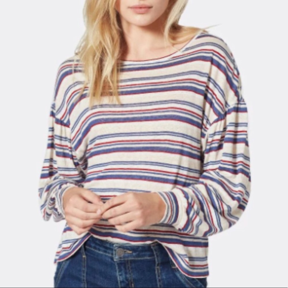 Joie 100% linen Perrie Striped Top